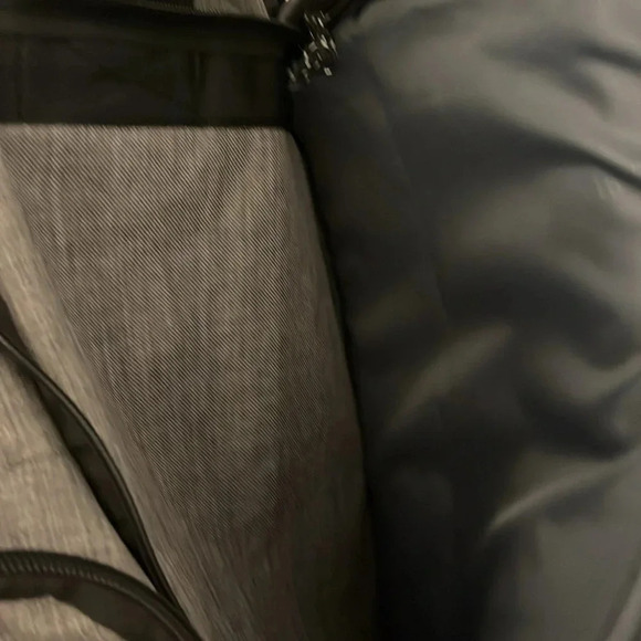 Mancro | Full size Diaper bag for baby Backpack with cooler holds bottles gray - Picture 5 of 9